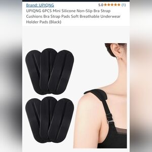 Black Silicone Bra Strap Cushions